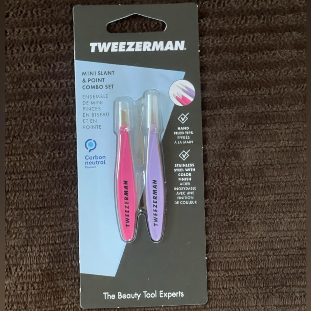Tweezers, Mini Slant & Point Combo Set — Tweezerman - Picture 3 of 16